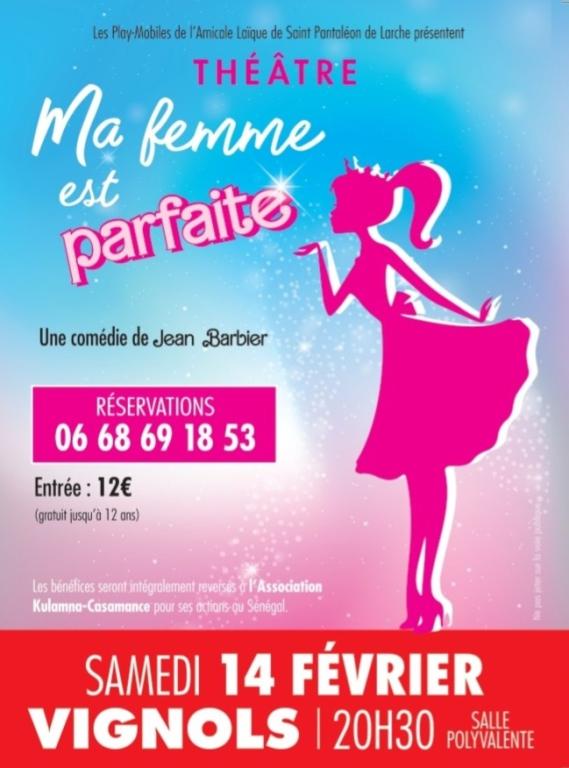 Soirée théâtre : Ma femme est parfaite