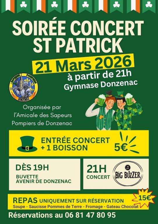 Soirée concert Saint Patrick