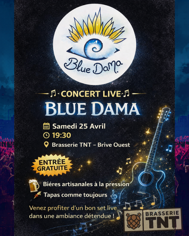 Apéro immersif TNT et concert Blue Dama (Brasserie TNT)
