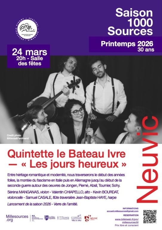 Quintette Le Bateau Ivre - 1000 sources
