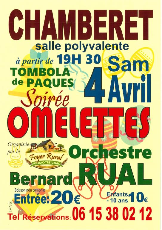 Soirée omelettes à Chamberet