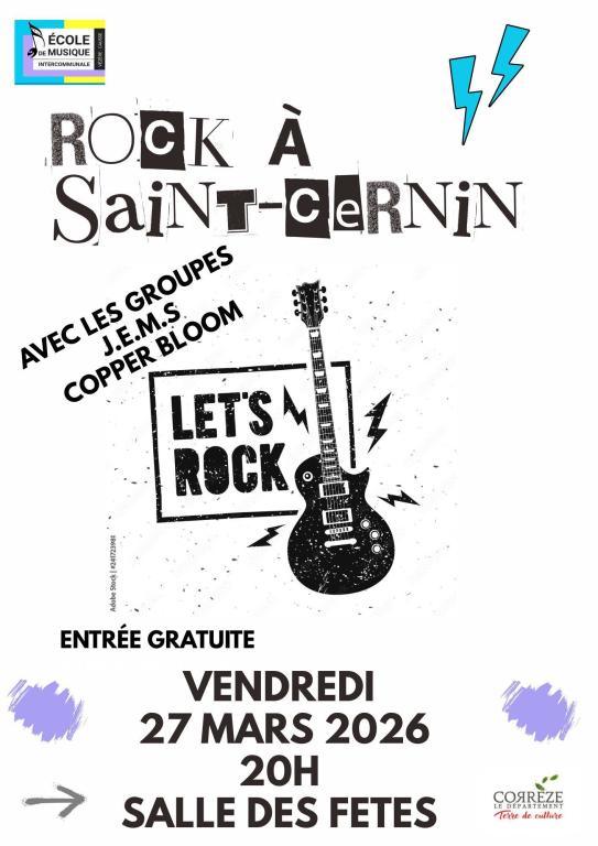 Soirée Rock à St Cernin de Larche