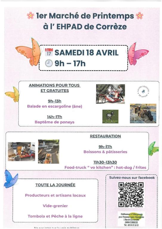 1er Marché de printemps à l'EHPAD
