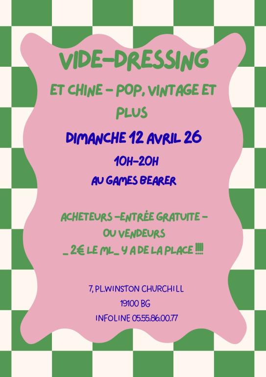 Vide Dressing au Bar à jeux Games Bearer