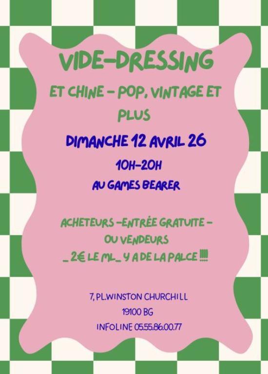 Vide Dressing au Bar à jeux Game Bearer
