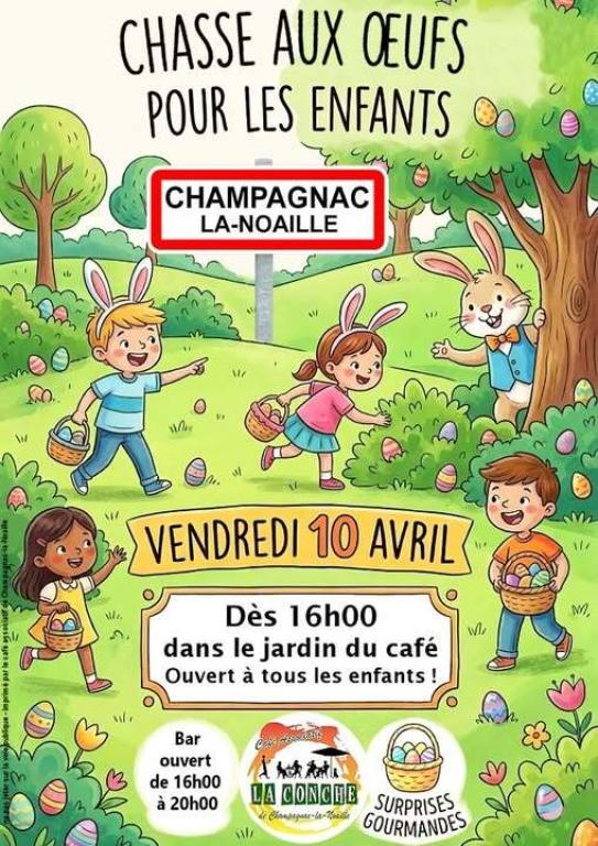 Chasse aux oeufs du café associatif "La Conche"