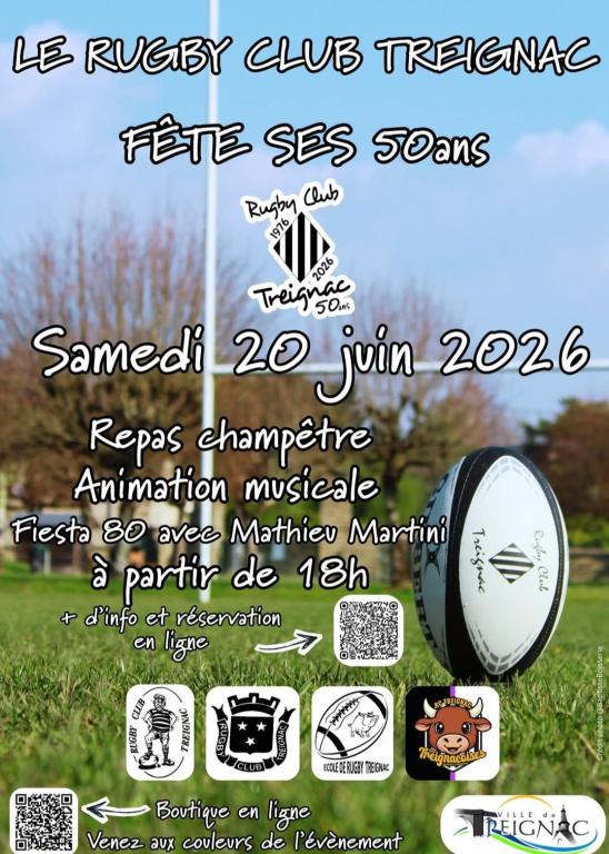Le Rugby Club Treignac fête ses 50 ans !