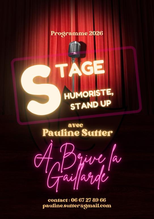Stages de Stand-Up-Pauline Sutter