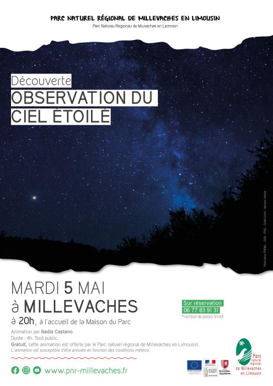 Découverte observation du ciel étoilé
