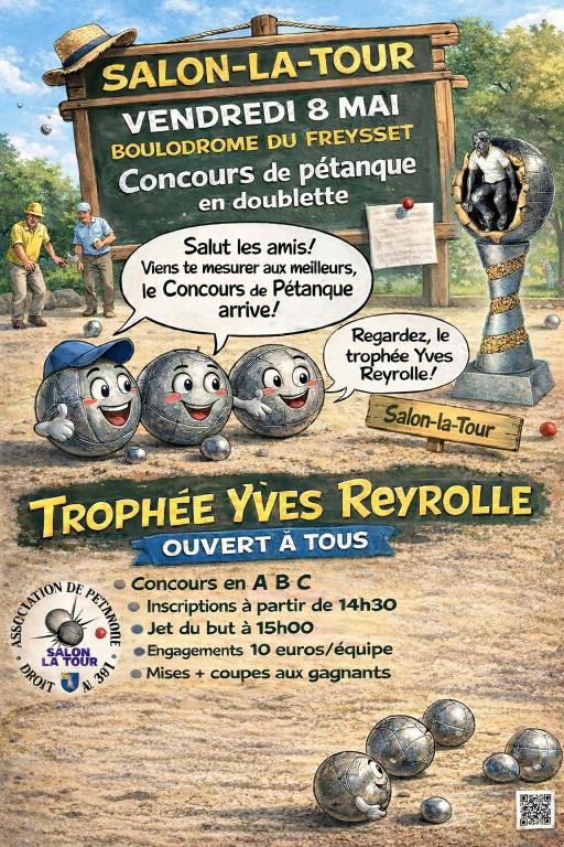 Concours de pétanque à Salon-La-Tour