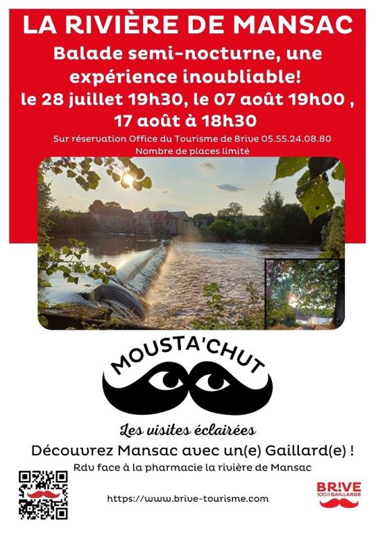 Mousta'chut : la rivière de Mansac balade sensorielle sur le sentier de l'école au cœur de la Garenne