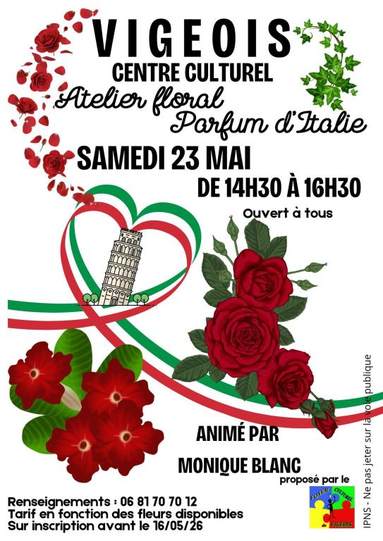 Atelier floral - parfum d'Italie