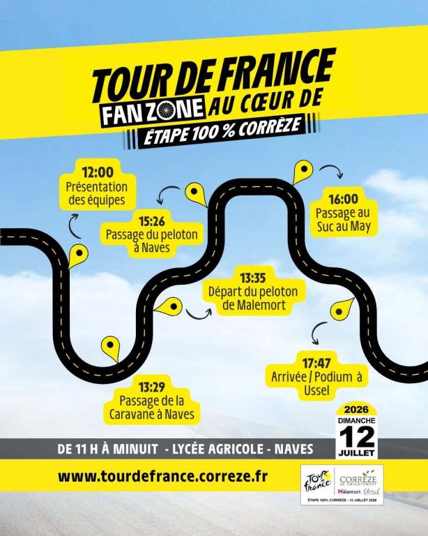 Fan zone du Tour de France 100 % Corrèze