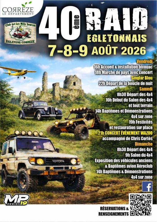 RAID ÉGLETONNAIS 2026 - 40 ANS