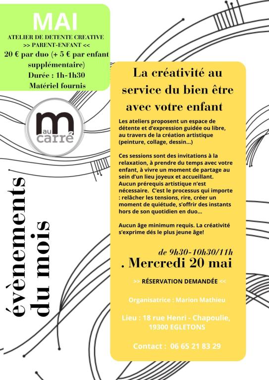 La créativité au service du bien être avec votre enfant