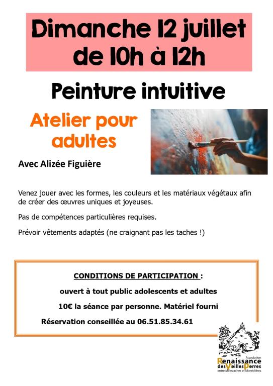 Les Pastorales de Clédat : Atelier penture intuitive