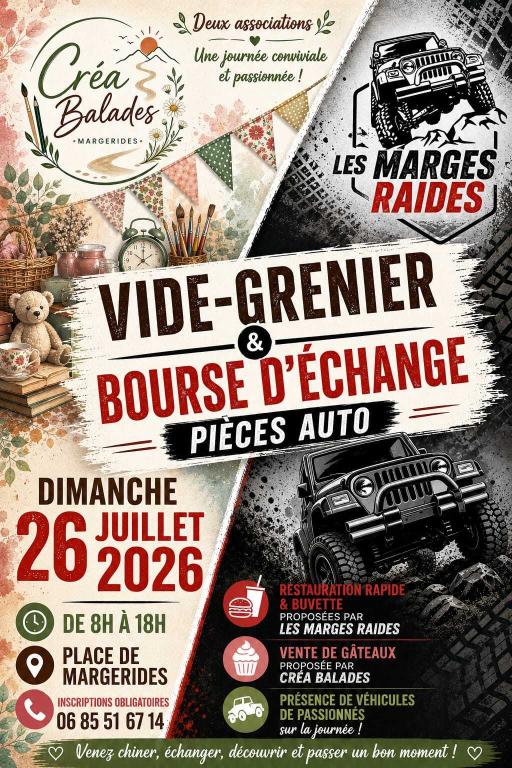 Vide-greniers et bourse d'échange pièces auto