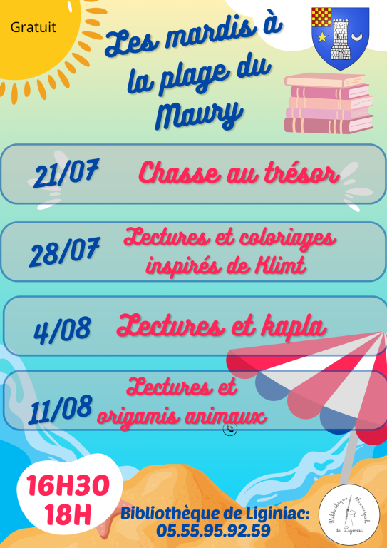 Les mardis à la plage du Maury