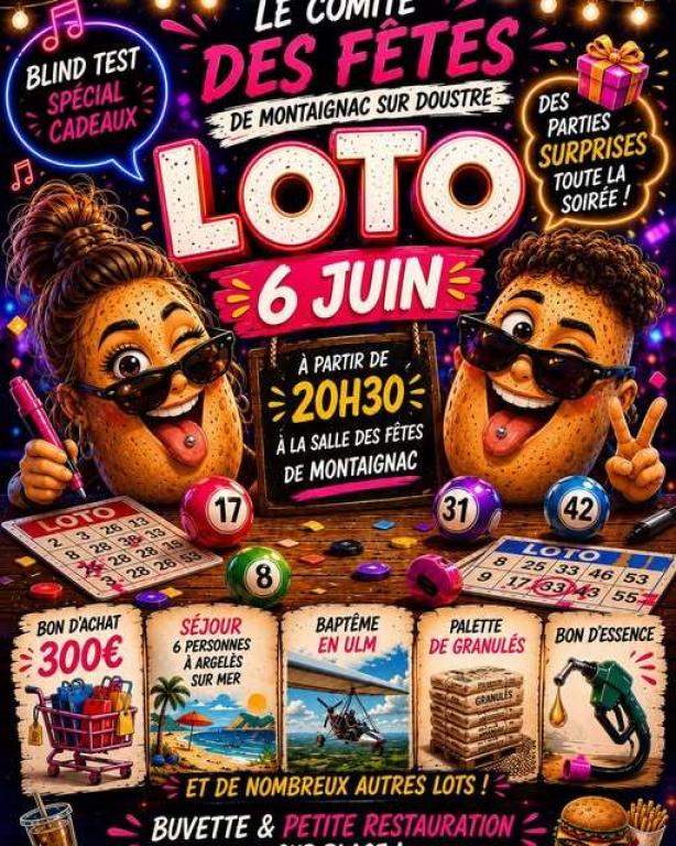 Loto à Montaignac-sur-Doustre