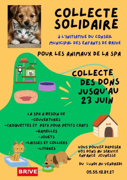 Collecte solidaire pour les animaux de la SPA