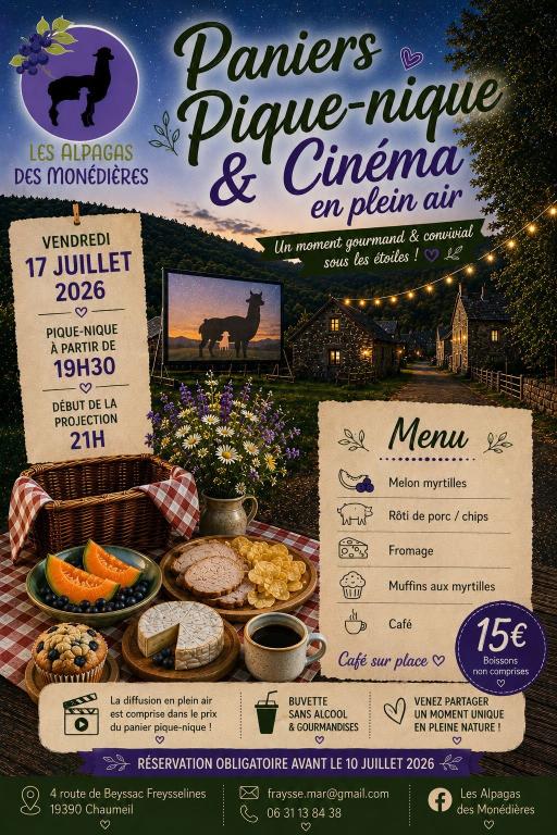 Paniers Pique-Nique et Cinéma