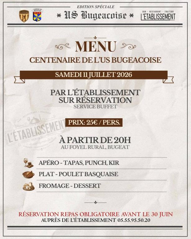 Fête du Centenaire de l'Union Sportive Bugeacoise