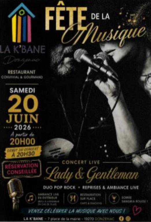Fête de la musique au restaurant La K'Bane