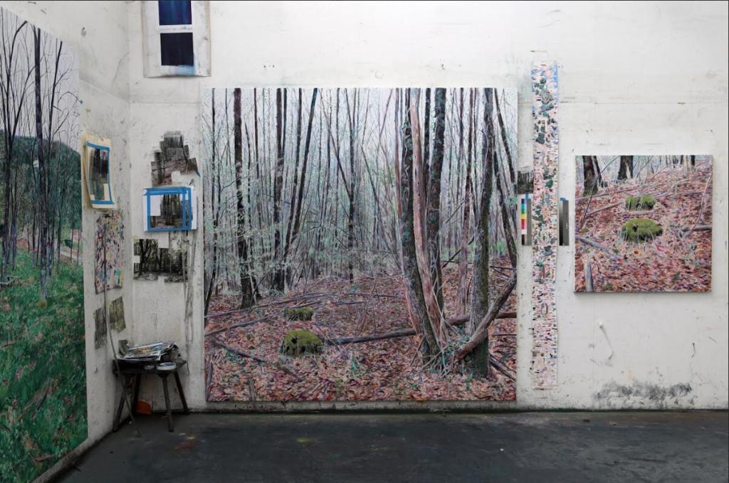 Vernissage de l'exposition : Sous bois, tableaux d'Yves Belorvey