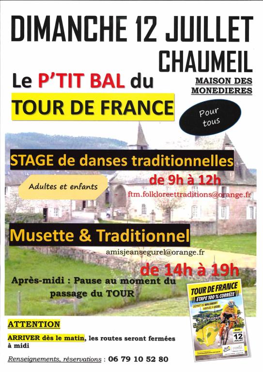 Animations Tour de France à Chaumeil