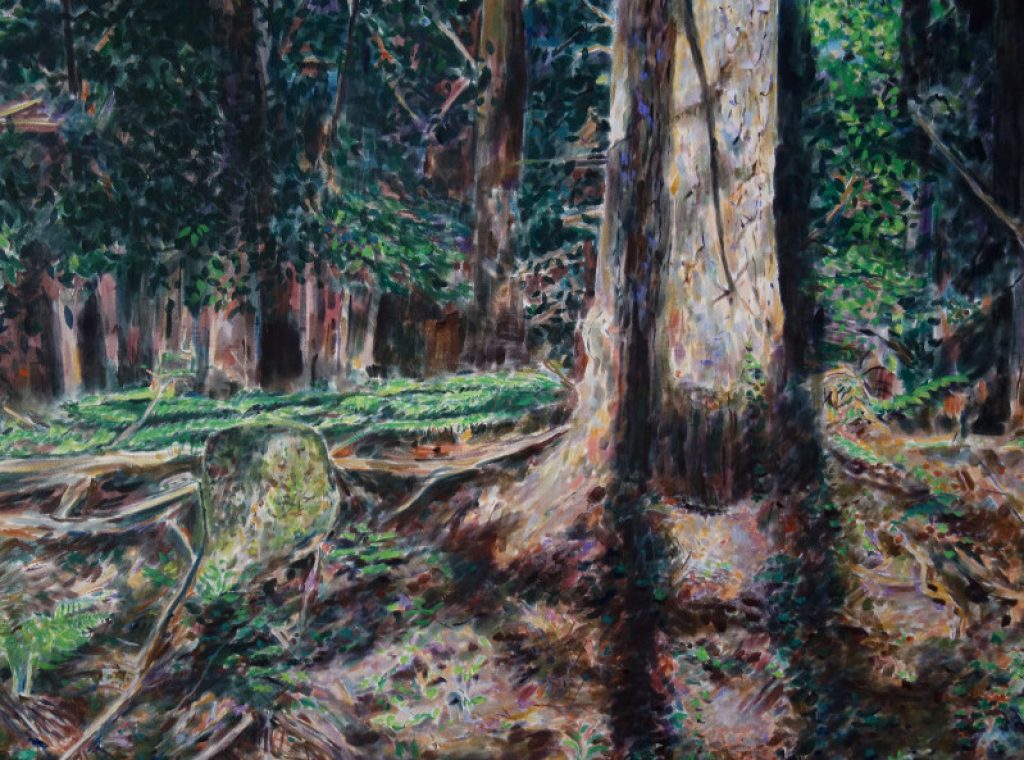 Exposition "Sous bois" d'Yves Belorvey