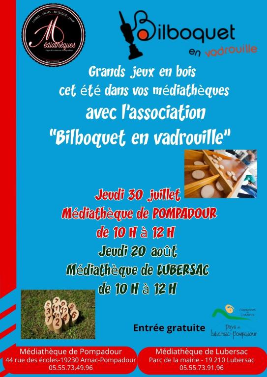 Animation : jeux en bois avec "Bilboquet en vadrouille"