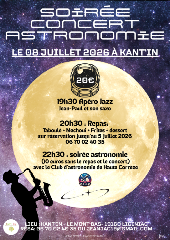 Soirée concert astronomie