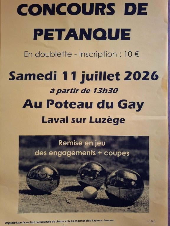 Concours de pétanque