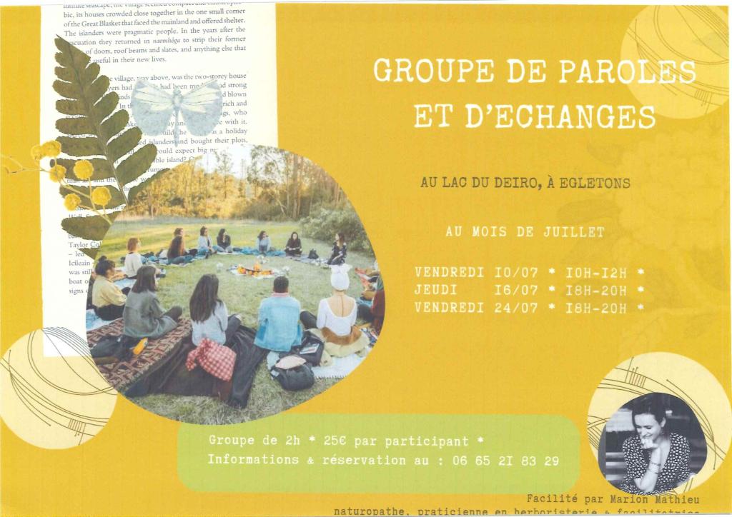 Groupe de paroles et d'échanges