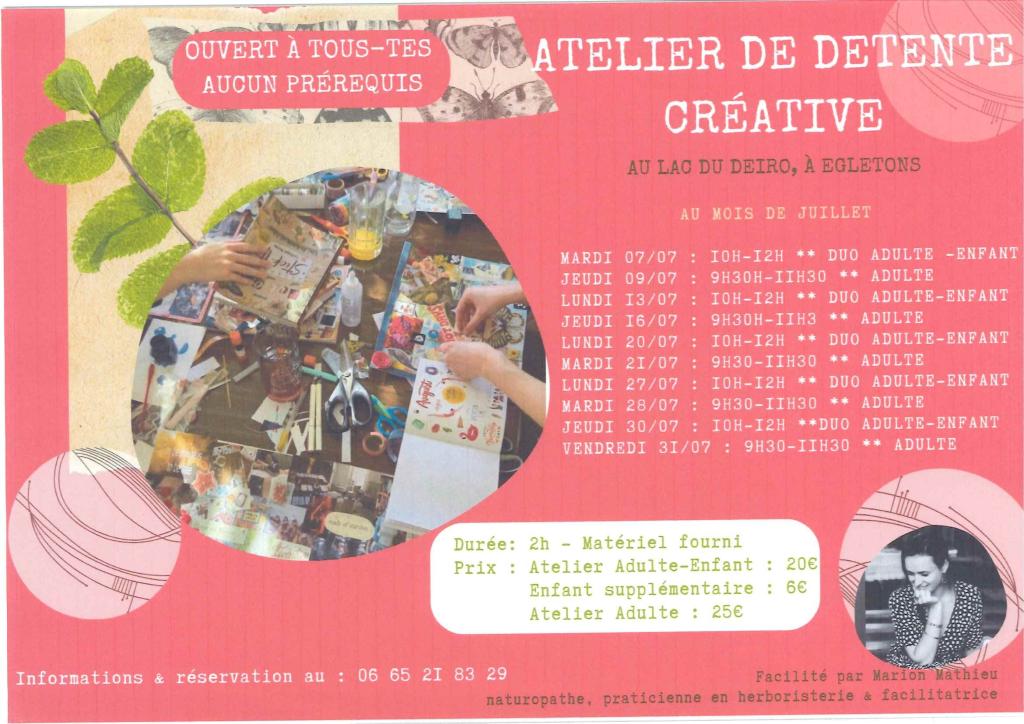 Atelier de détente créative