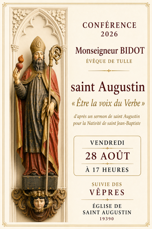 Conference sur saint-Augustin 2026