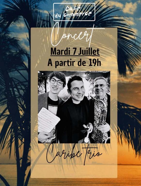 Caribe Trio en concert au Café du Commerce