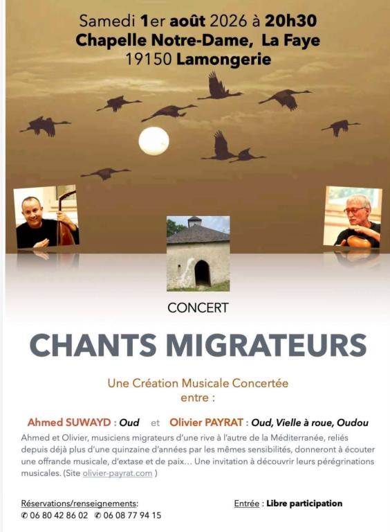 Concert  : Chants Migrateurs