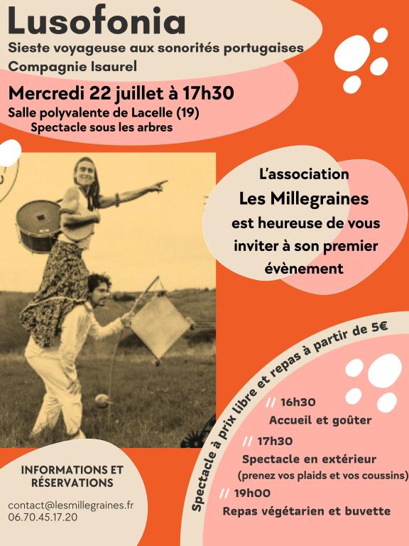 Lusofonia, spectacle sous les arbres,  par la Compagnie Isaurel