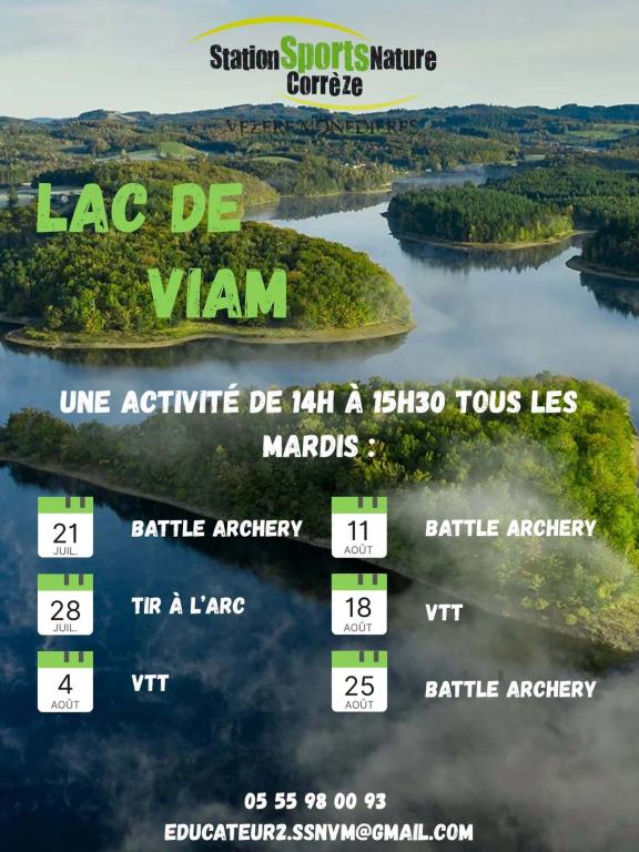 Activités Sportives au lac de Viam