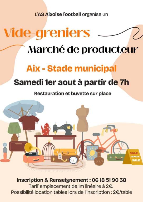 Vide-greniers et marché de producteurs