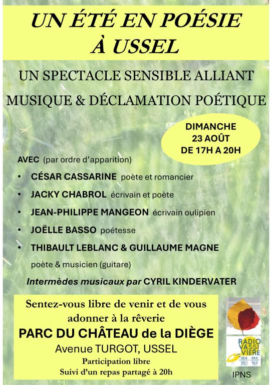 Un été en poésie à Ussel