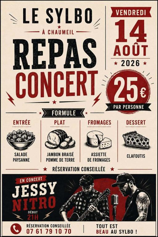 Repas Concert Jessy Nitro