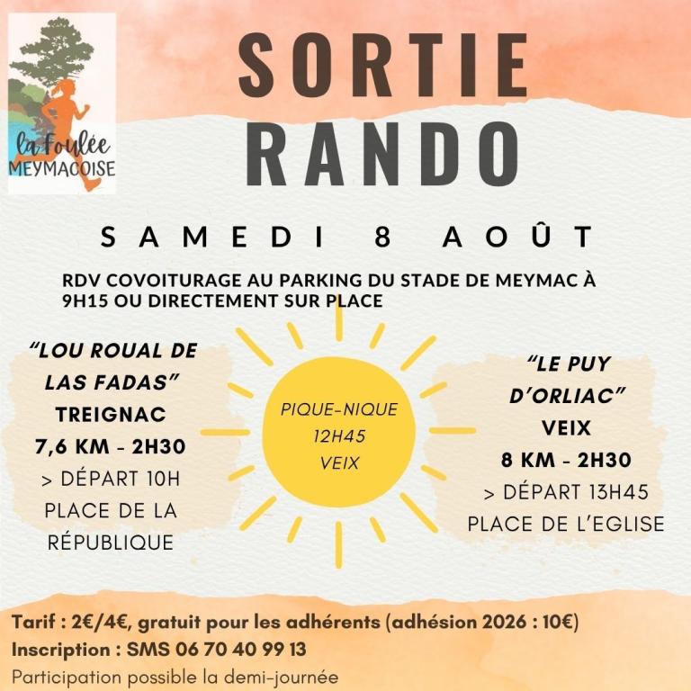 Sortie Rando à Treignac