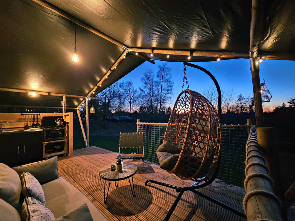 Camping Le Ranch - Tentes safari avec bain nordique