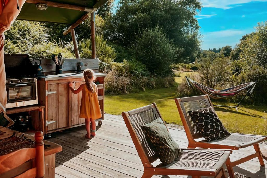 Camping Le Ranch - Tentes safari avec bain nordique