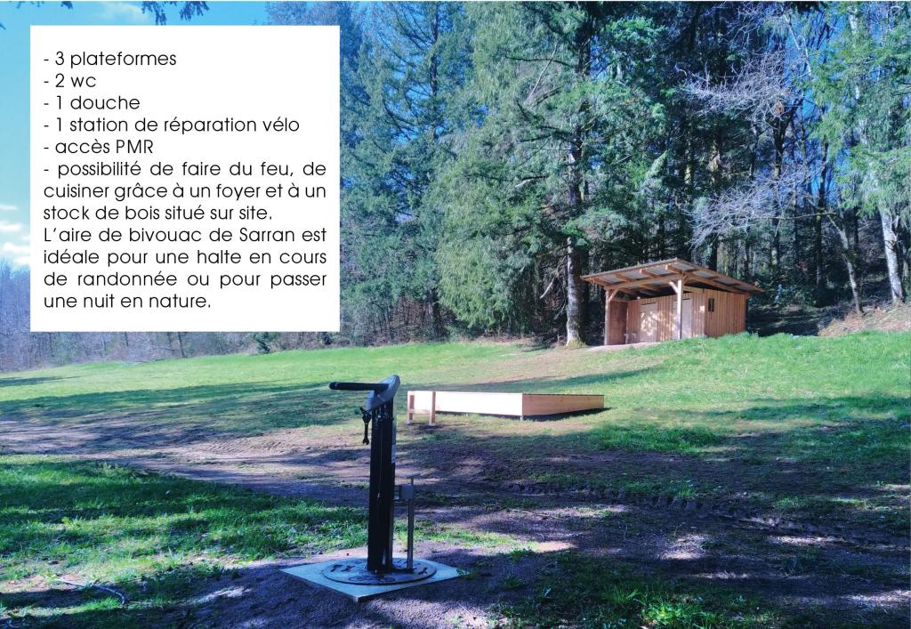 Aire de bivouac de la Tine à Sarran