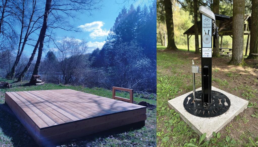 Aire de bivouac de la Tine à Sarran