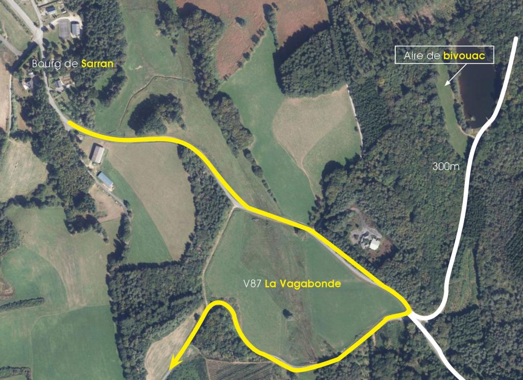 Aire de bivouac de la Tine à Sarran