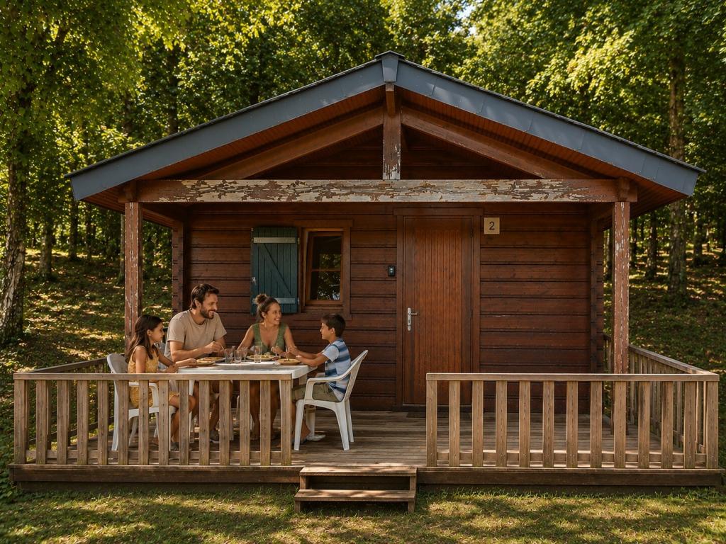Chalet 4 personnes camping de la Garenne